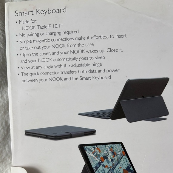 Nook Smart Keyboard for 10.1" Tablet - Black - Picture 4 of 4